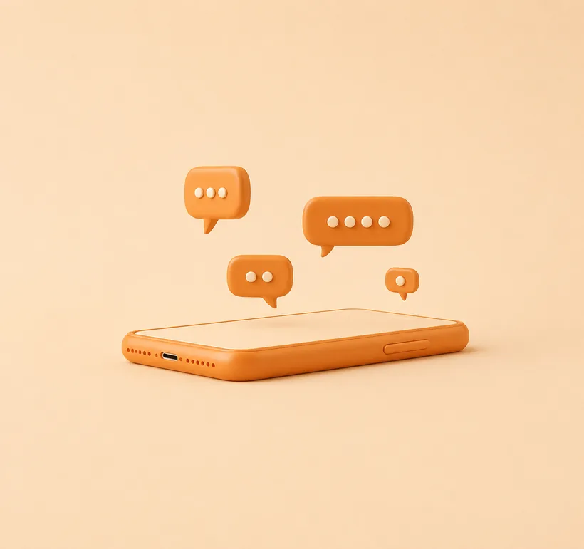 Messaging and conversation flow illustration