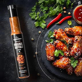 High on Chicken buffalo sauce and wings