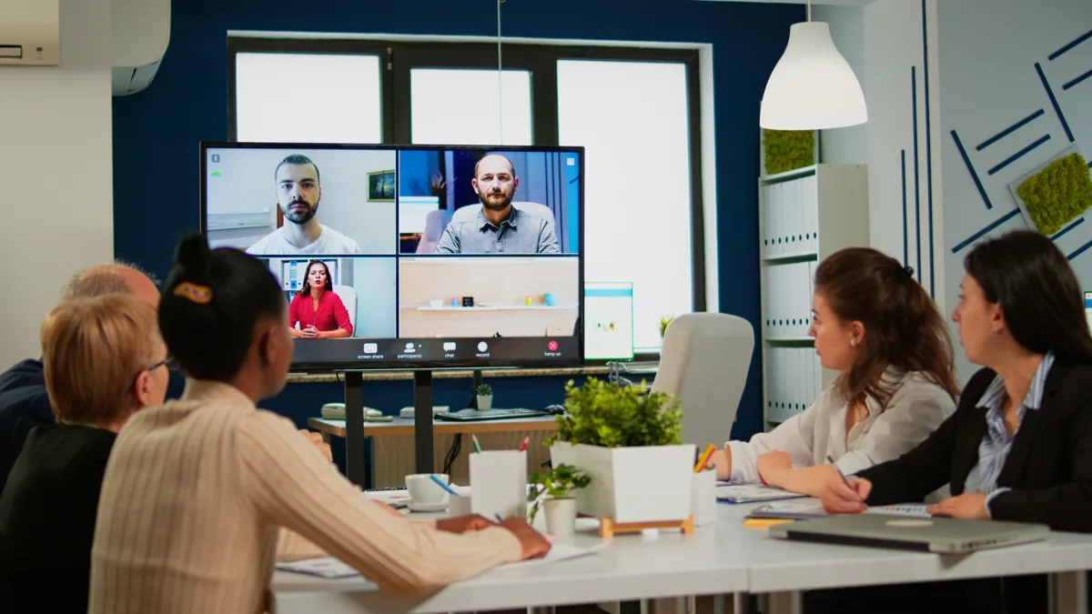 Voxturr ecommerce enablement team collaborating on a video call