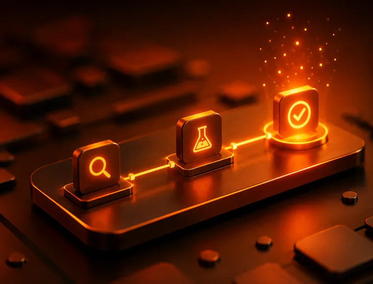 AI-powered growth tools and analytics, 3D render