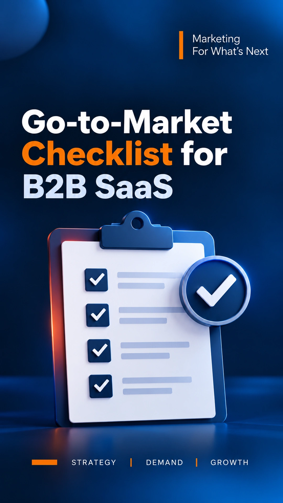 Go-to-Market Checklist for B2B SaaS