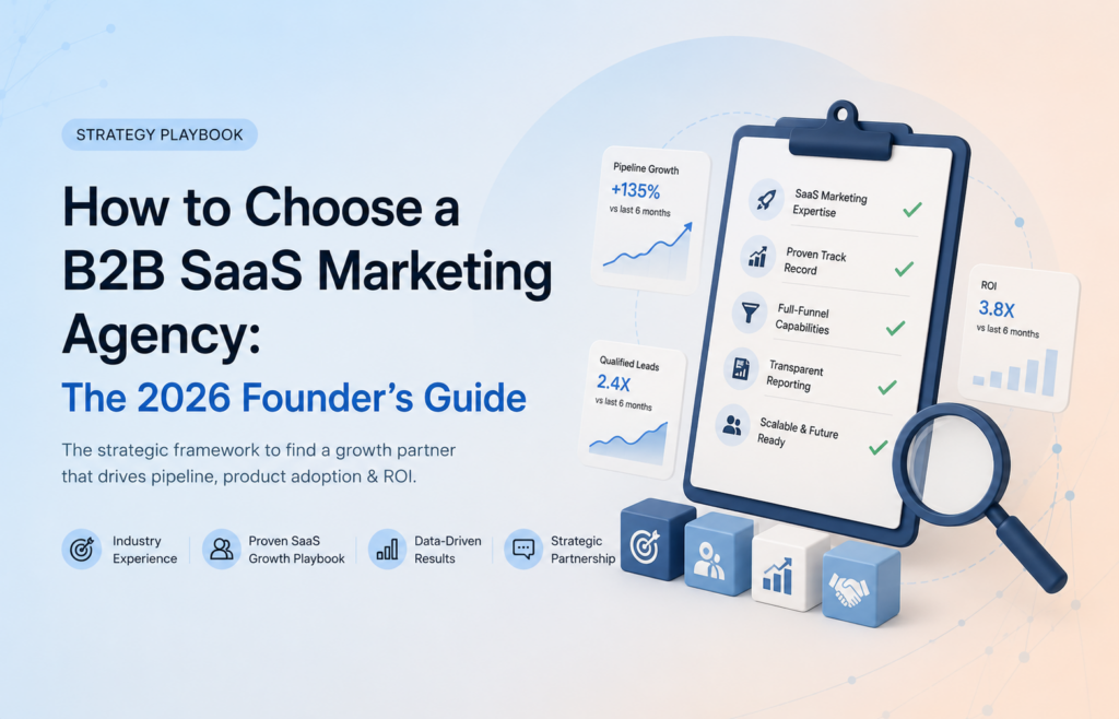 How to Choose a B2B SaaS Marketing Agency: The 2026 Founder’s Guide